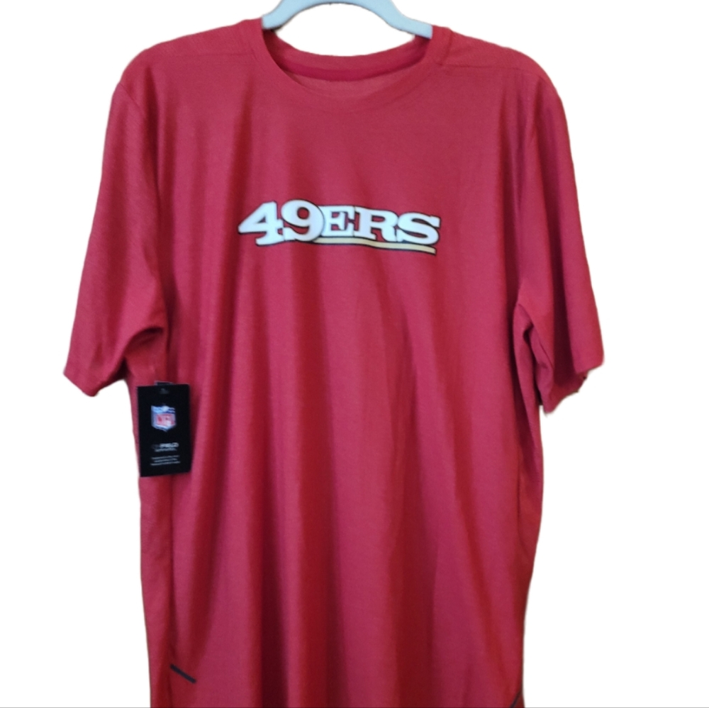 Nike NFL Onfield Apparel 49ers Dri-fit red t-shirt size L